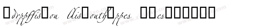 Zapfino Linotype One字体转换